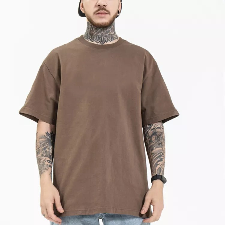 Plus Size Men's Heavy Cotton Oversize Cheap T-shirts