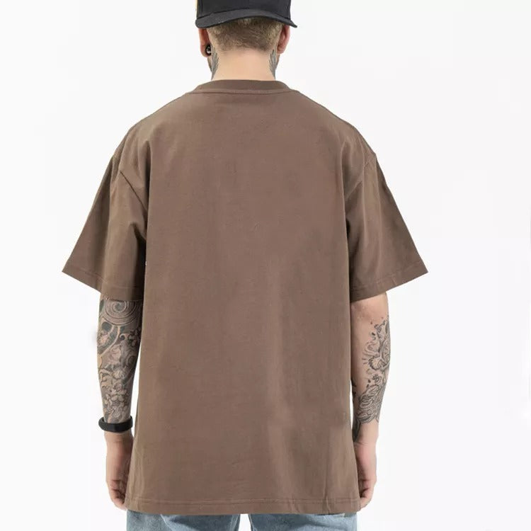 Plus Size Men's Heavy Cotton Oversize Cheap T-shirts