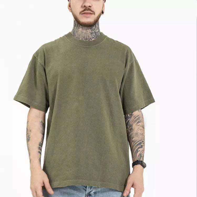 Plus Size Men's Heavy Cotton Oversize Cheap T-shirts