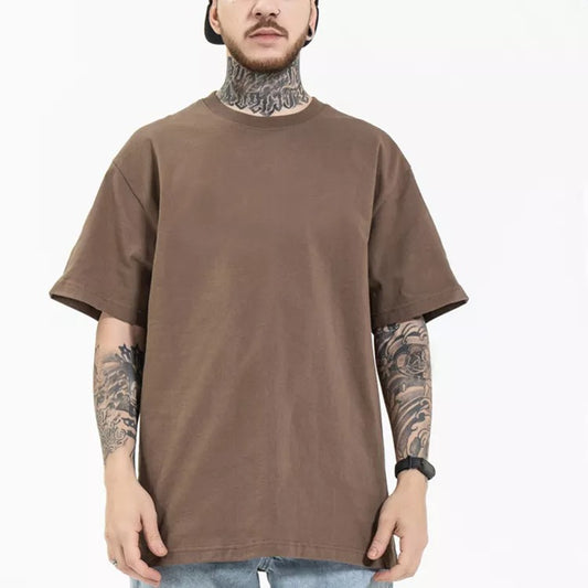 Plus Size Men's  Heavy Cotton Oversize Cheap T-shirts